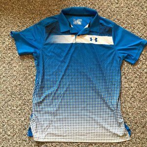 Under Armour polo shirt, Blue, Size: XL